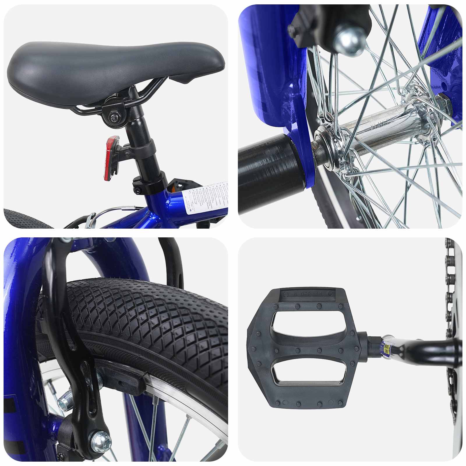 BMX Bicikl 16 Inča za 5-8 godina Tamno plava