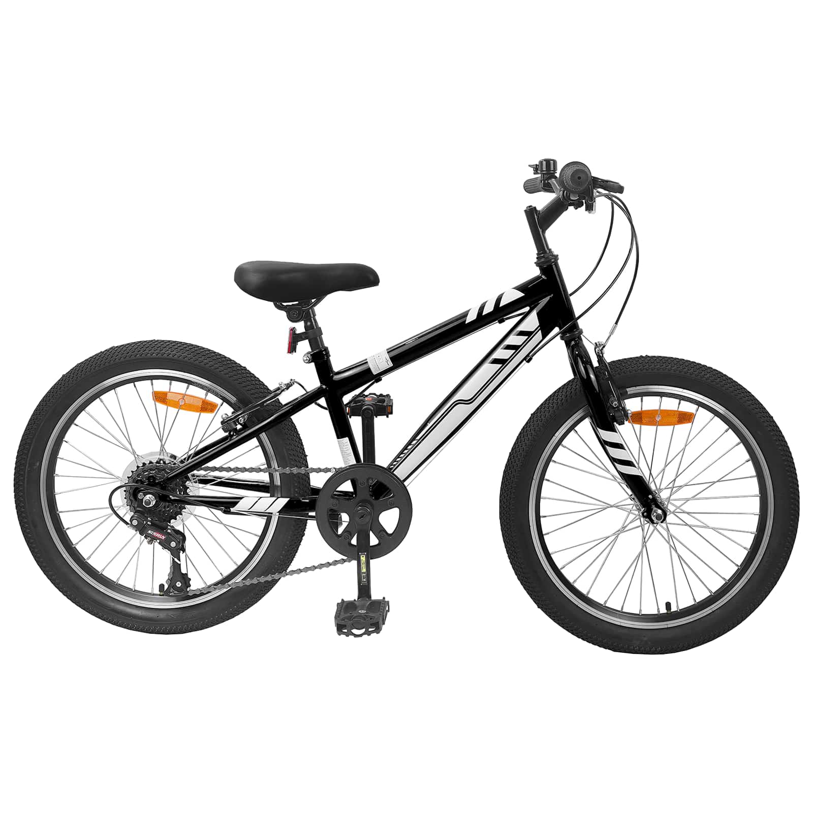 Planinski Bicikl 20 Inča 6-Speed za 5-8 godina Crna