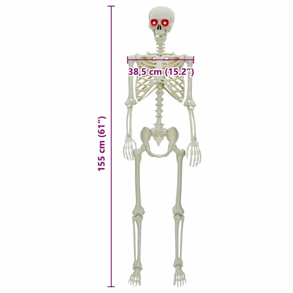 Halloween Skelet Bijelo 155 x 38.5 cm Plastika