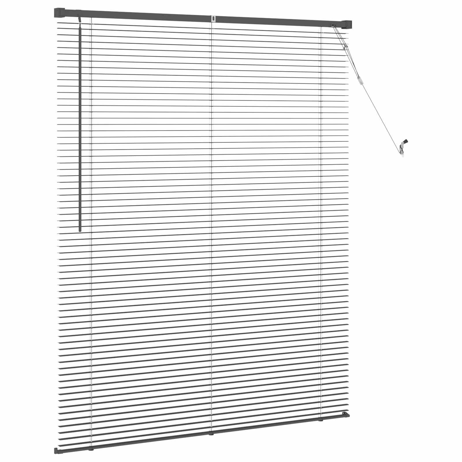 Venecijanska roleta Srebrno Siva 150 x 110 cm PVC