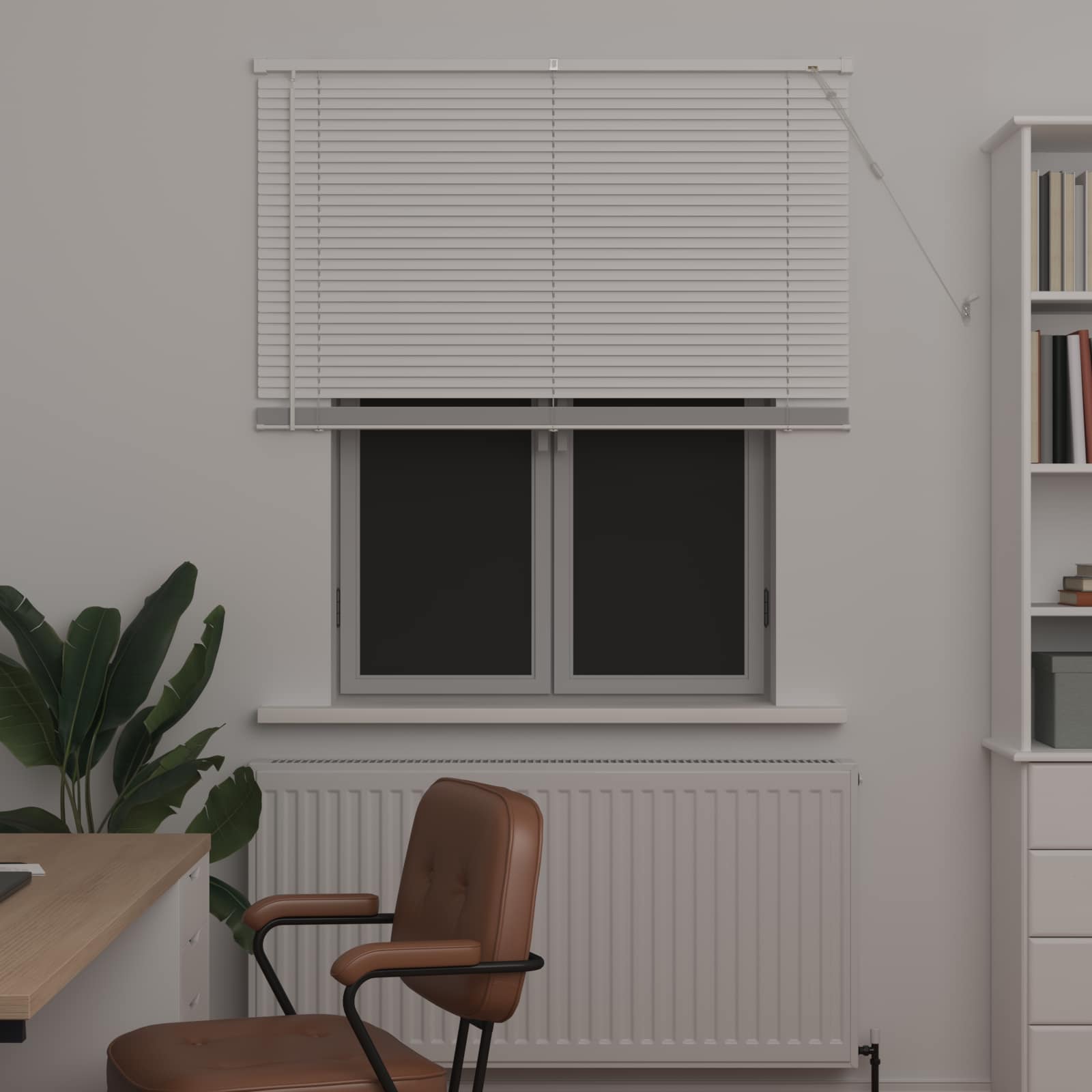 Venecijanska roleta Bijeli 150 x 110 cm PVC