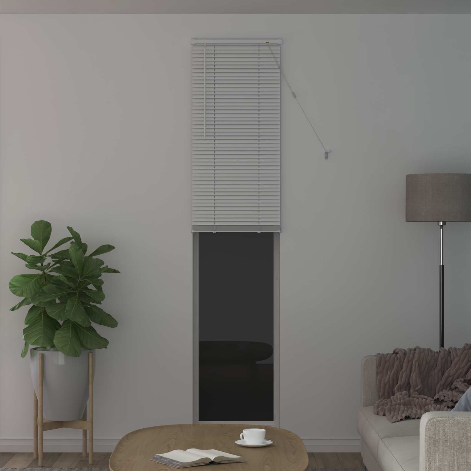 Venecijanska roleta Bijeli 213 x 60 cm PVC
