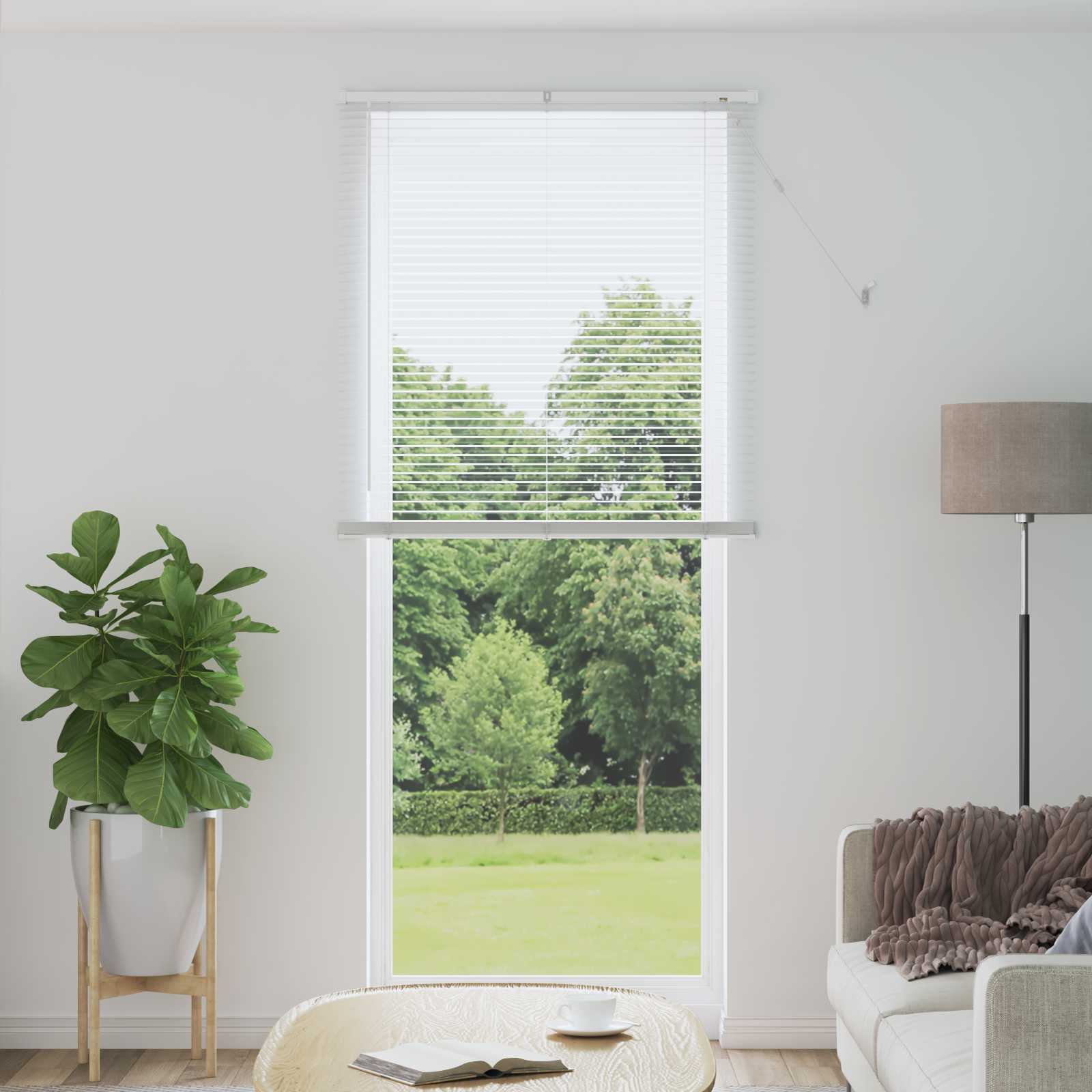 Venecijanska roleta Bijeli 213 x 90 cm PVC
