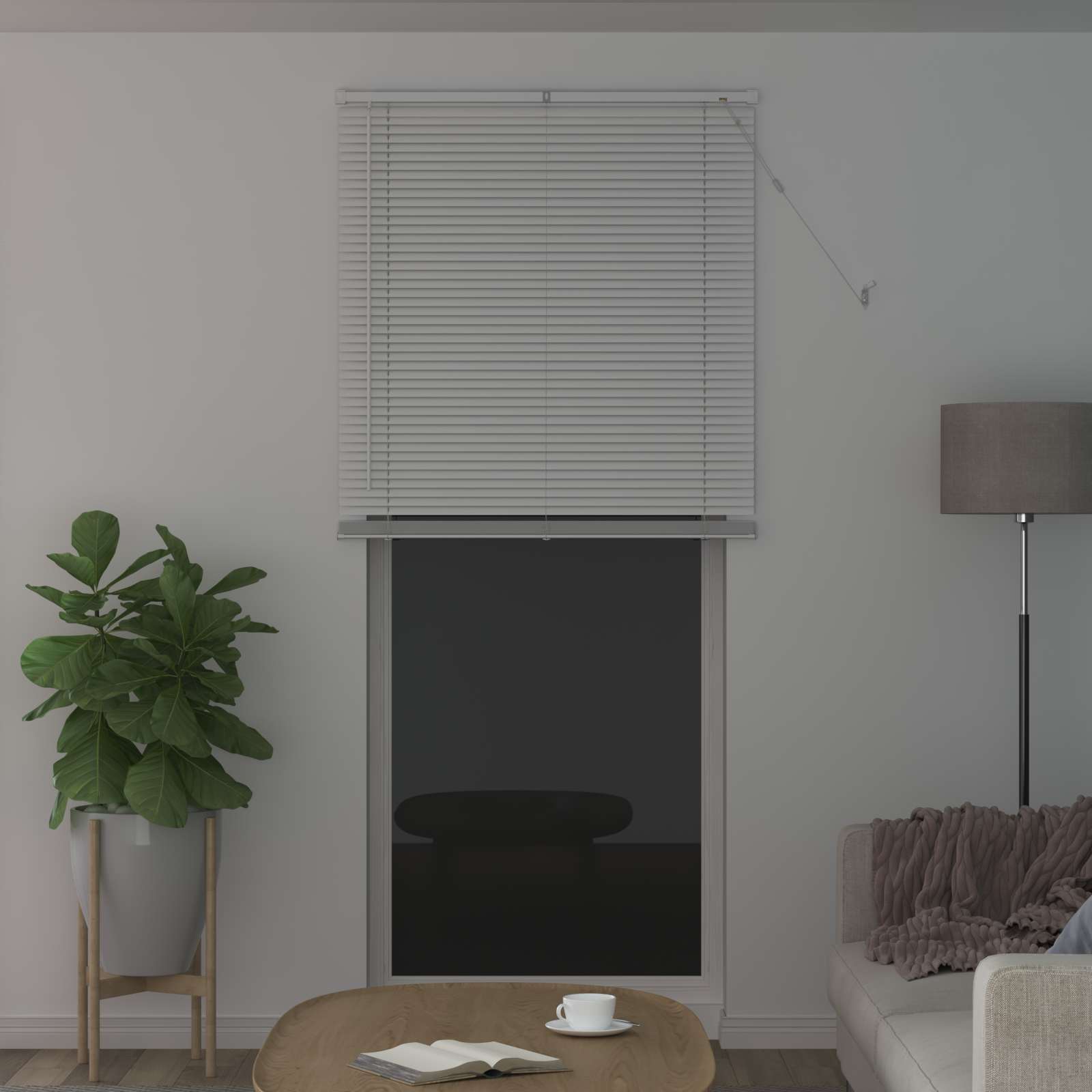Venecijanska roleta Bijeli 213 x 90 cm PVC