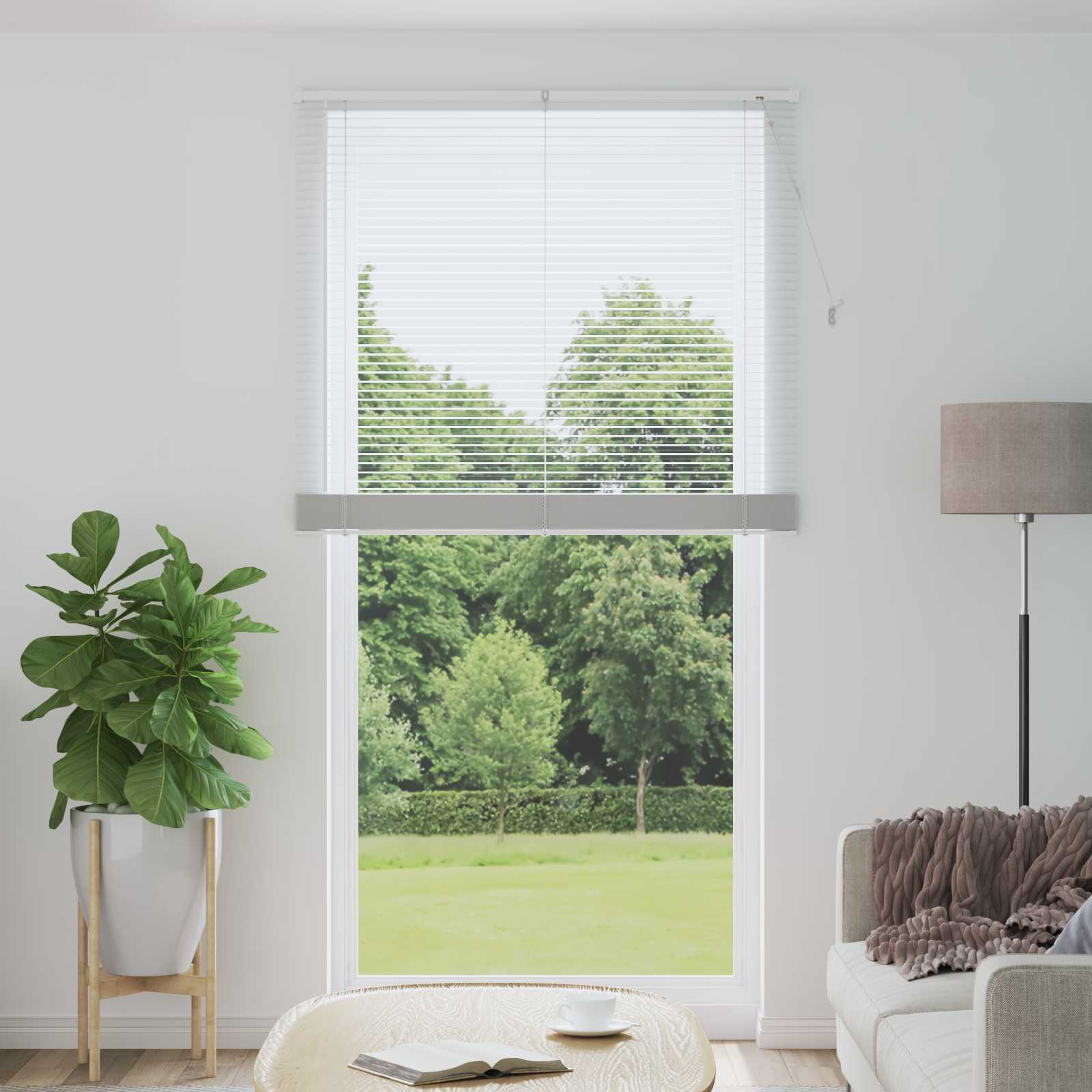 Venecijanska roleta Bijeli 213 x 110 cm PVC