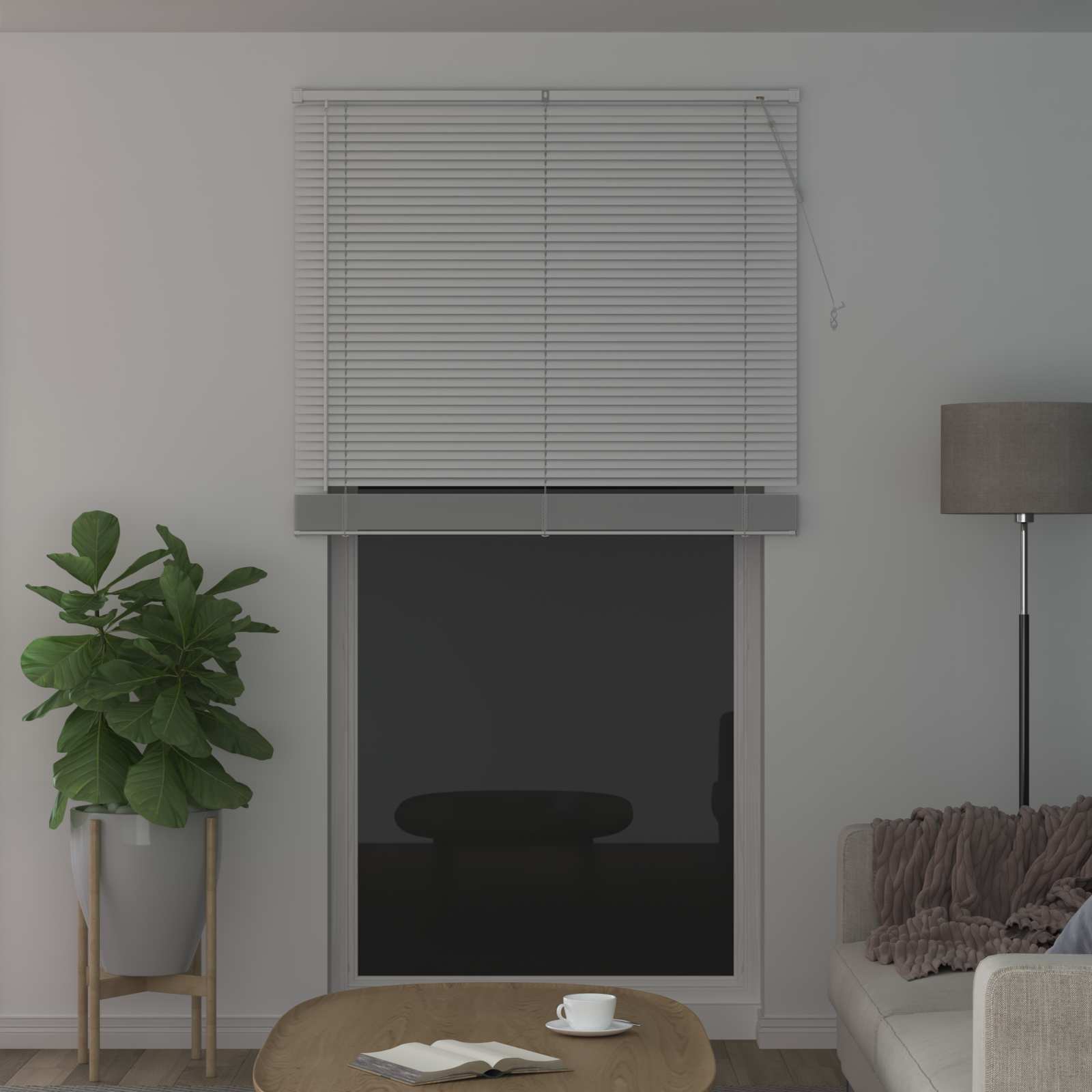 Venecijanska roleta Bijeli 213 x 110 cm PVC