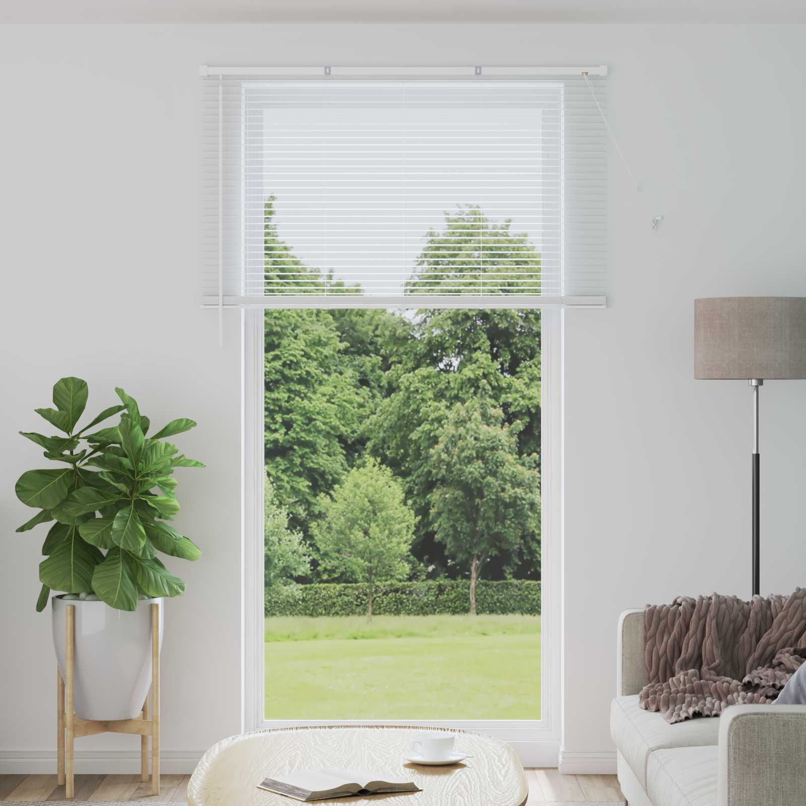 Venecijanska roleta Bijeli 213 x 150 cm PVC