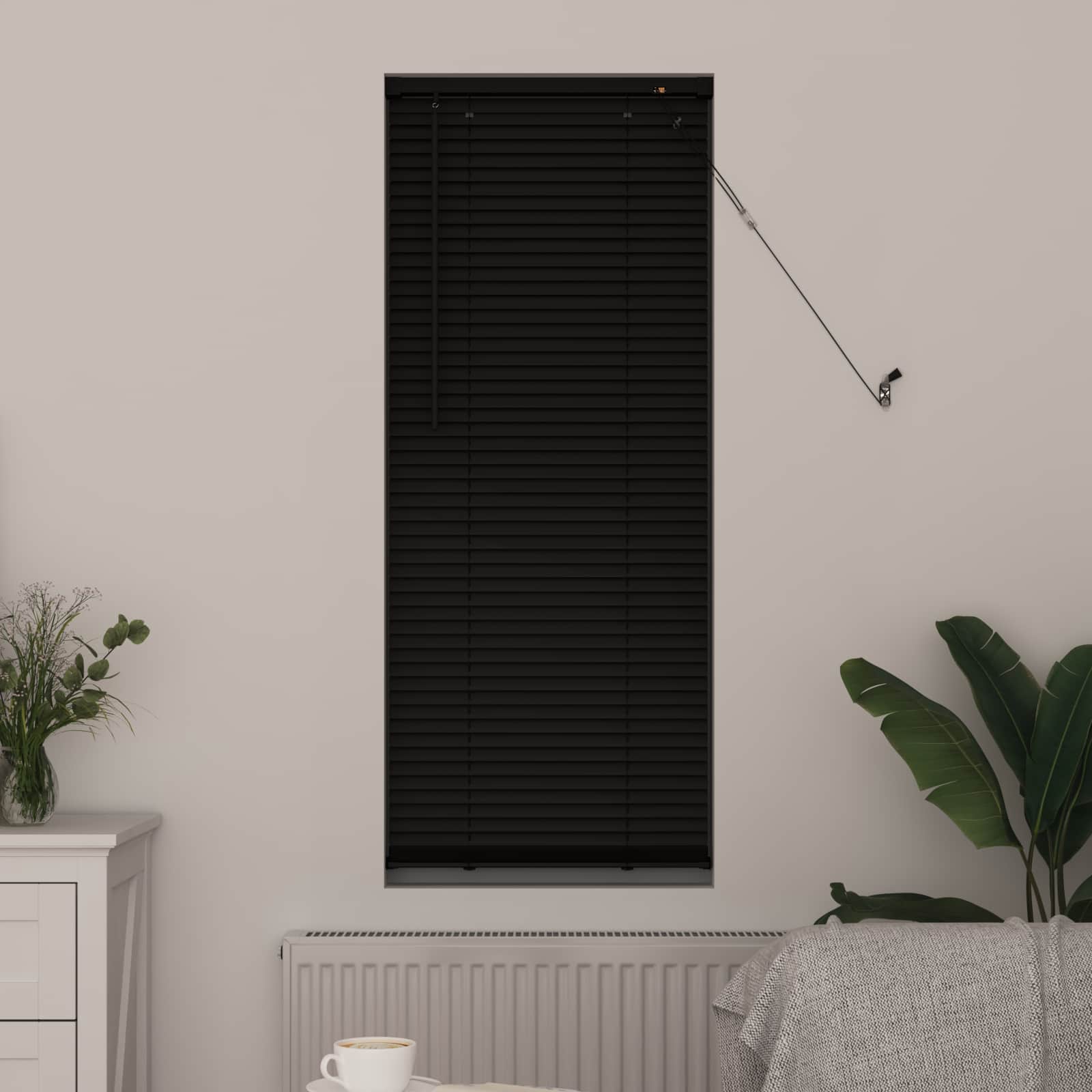 Venecijanska roleta Crna 150 x 40 cm PVC