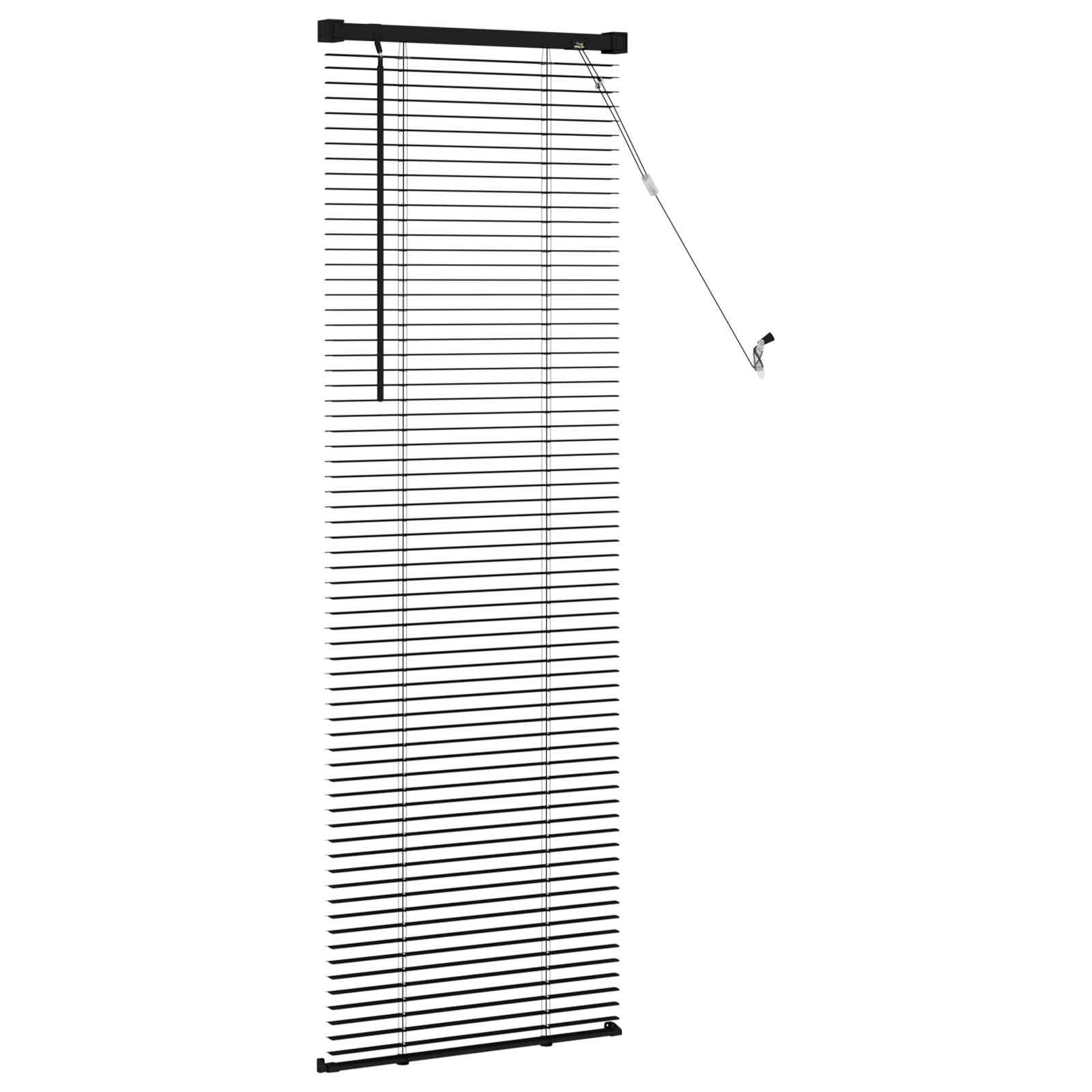 Venecijanska roleta Crna 150 x 50 cm PVC