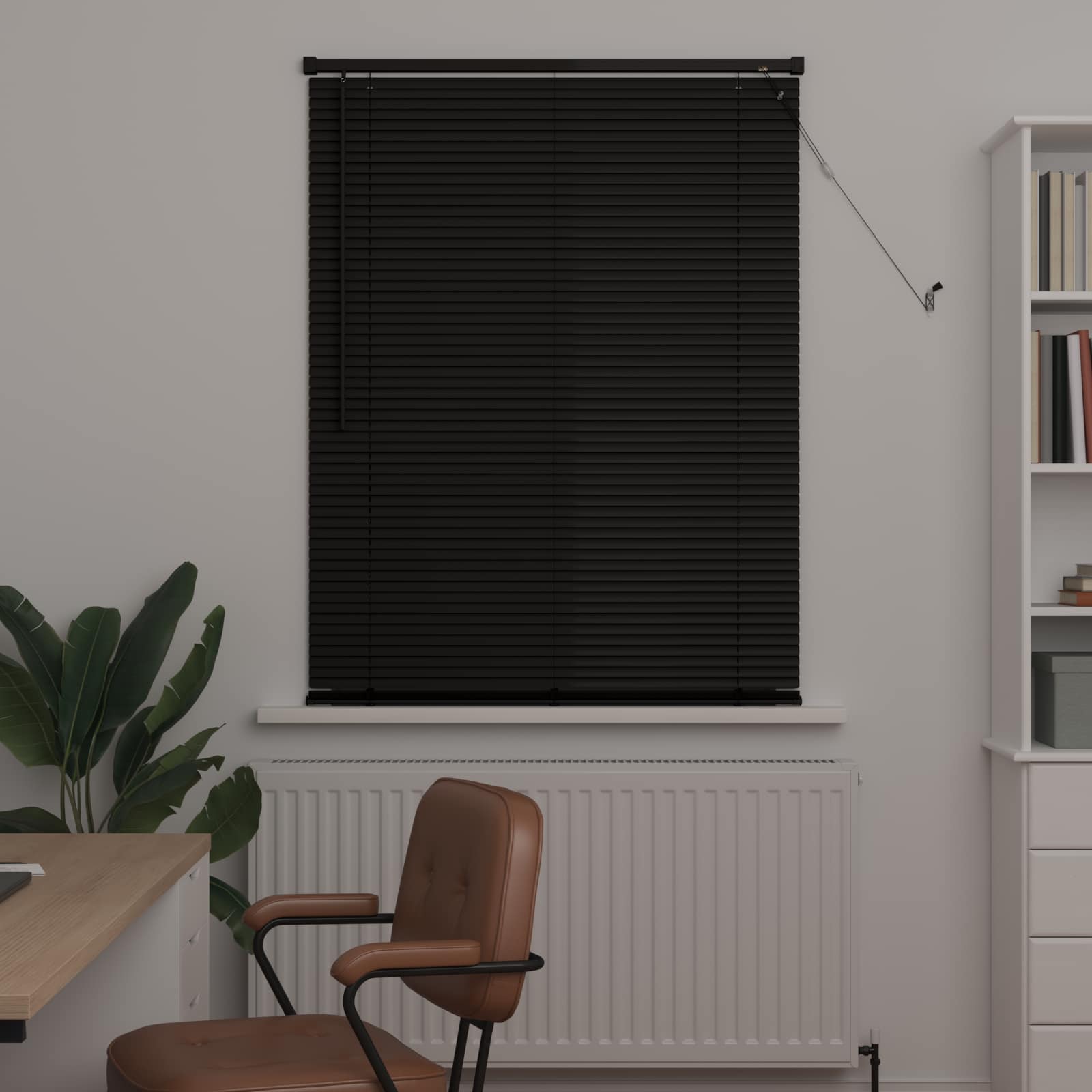 Venecijanska roleta Crna 150 x 90 cm PVC