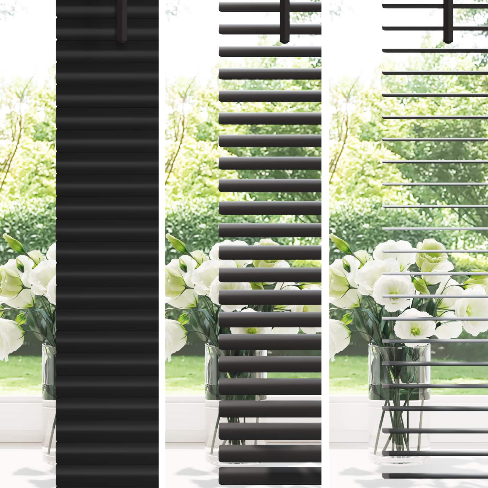 Venecijanska roleta Crna 150 x 90 cm PVC