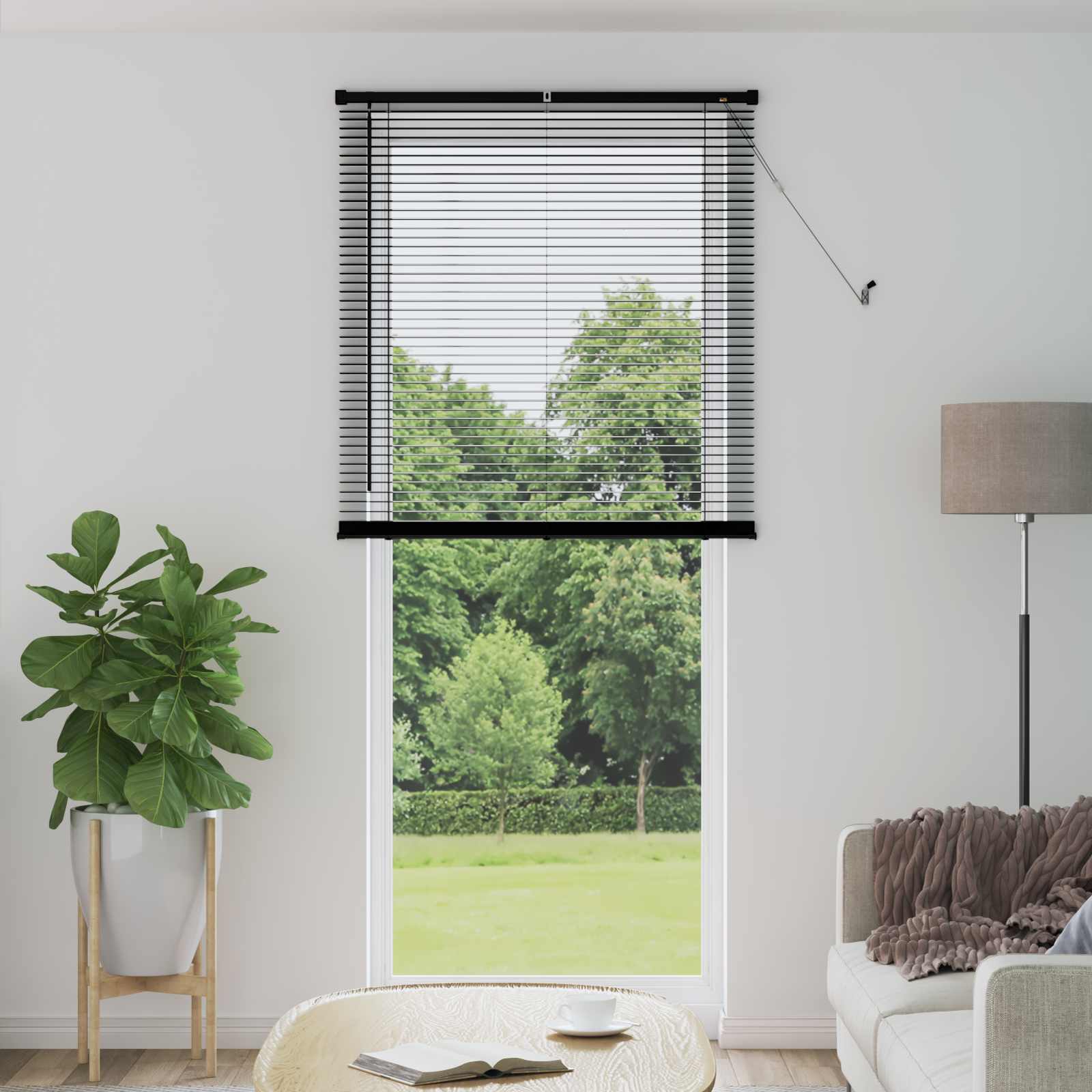 Venecijanska roleta Crna 213 x 70 cm PVC
