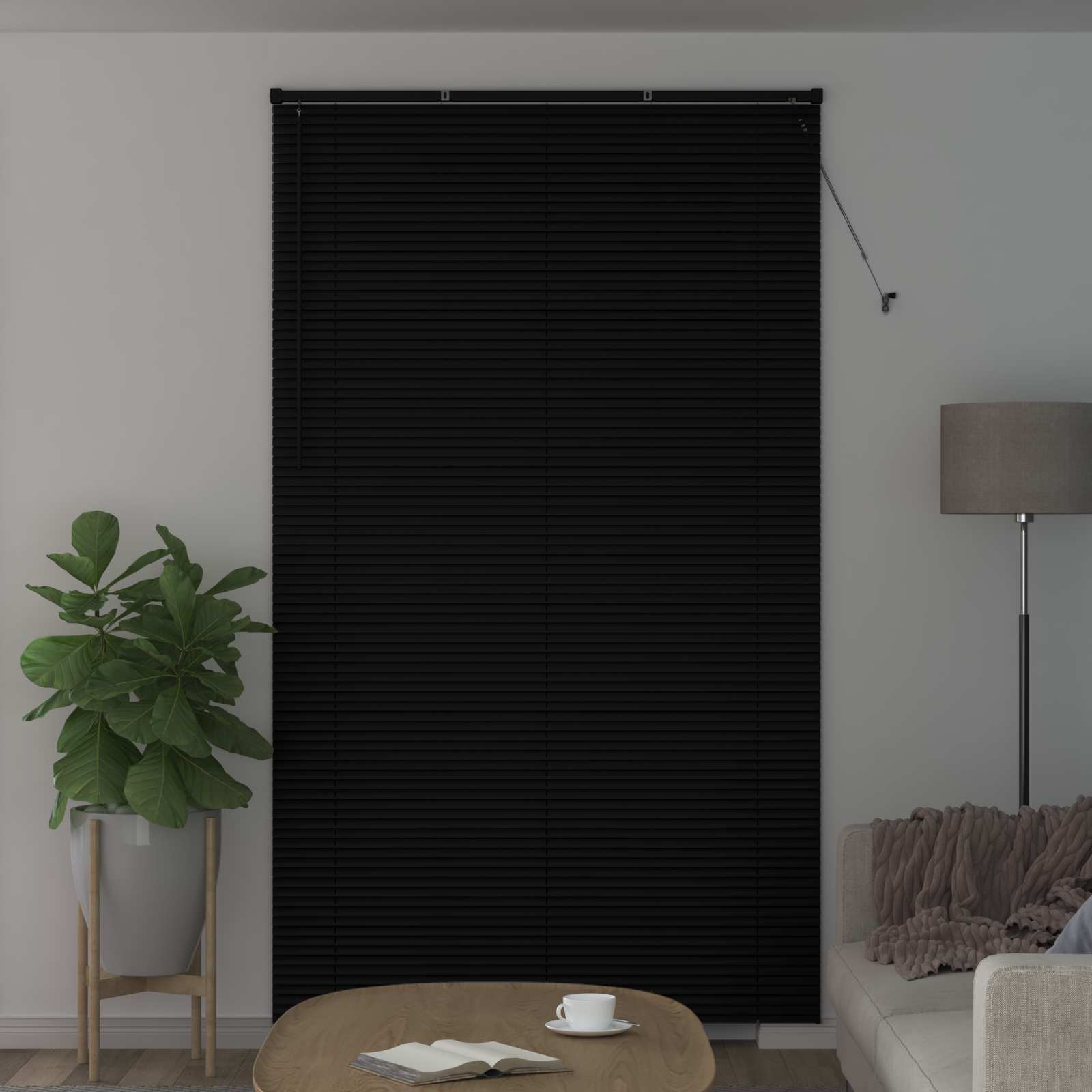 Venecijanska roleta Crna 213 x 130 cm PVC
