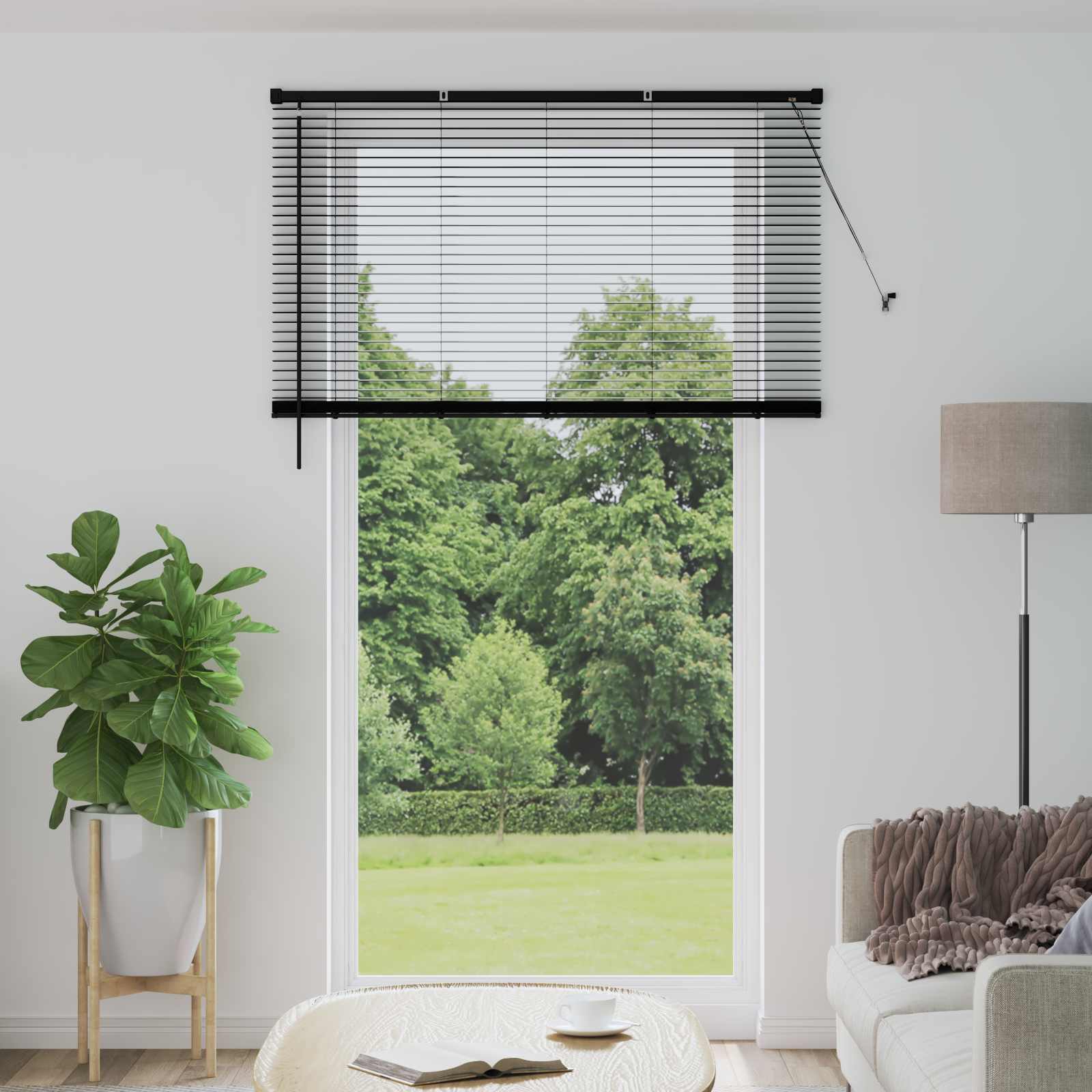 Venecijanska roleta Crna 213 x 150 cm PVC