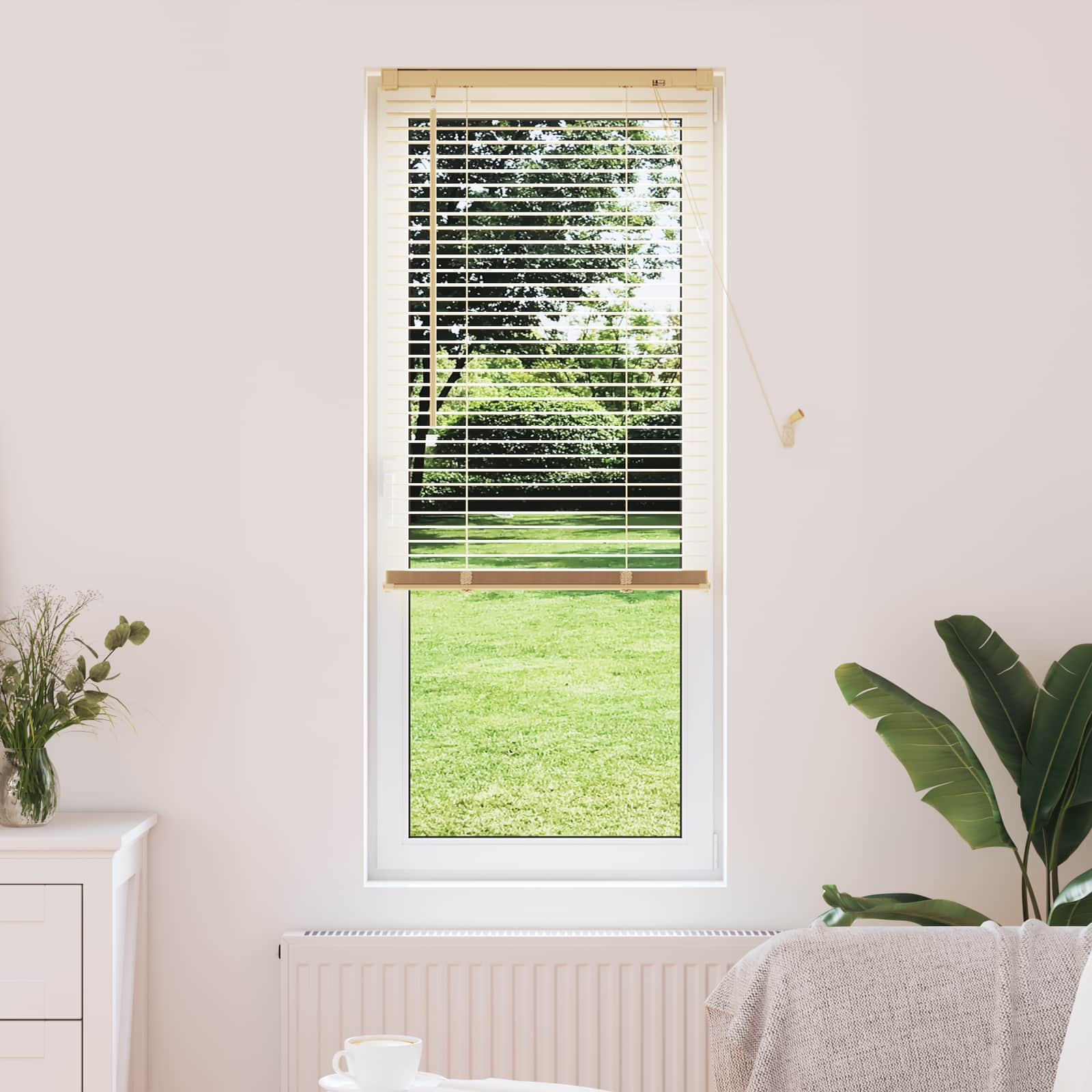 Venecijanska roleta Svijetlo smeđa s uzorkom 150 x 40 cm PVC