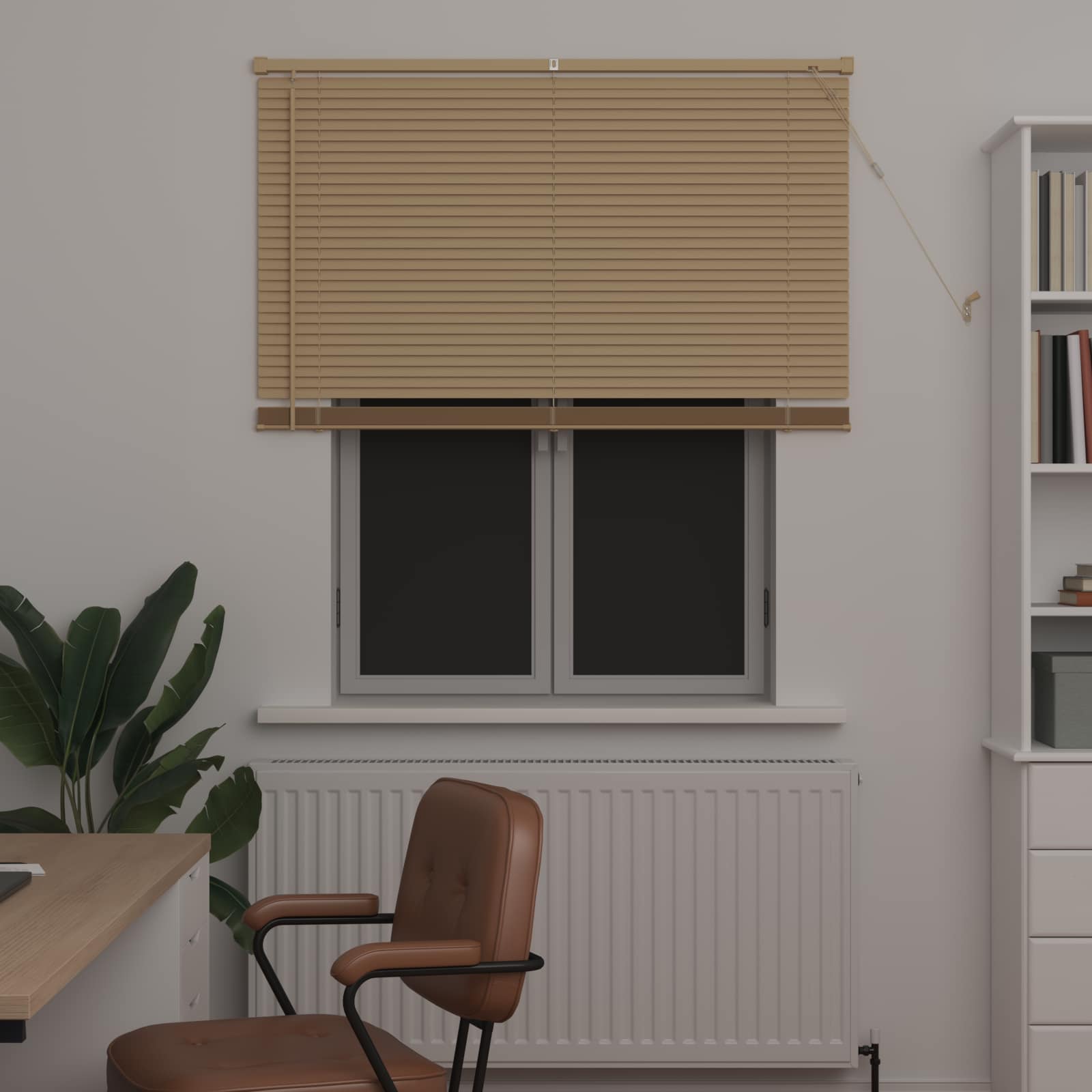 Venecijanska roleta Svijetlo smeđa s uzorkom 150 x 110 cm PVC