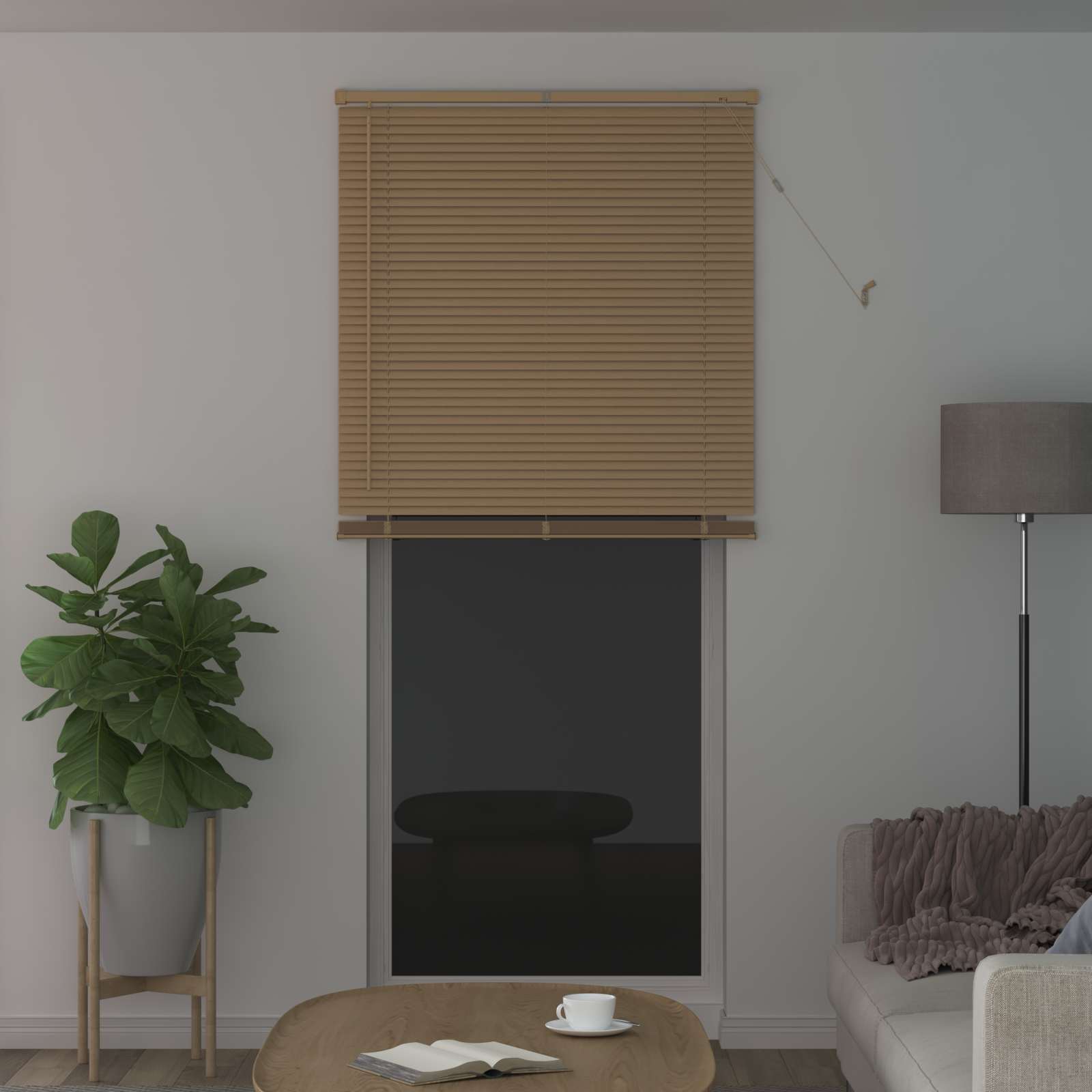 Venecijanska roleta Svijetlo smeđa s uzorkom 213 x 100 cm PVC