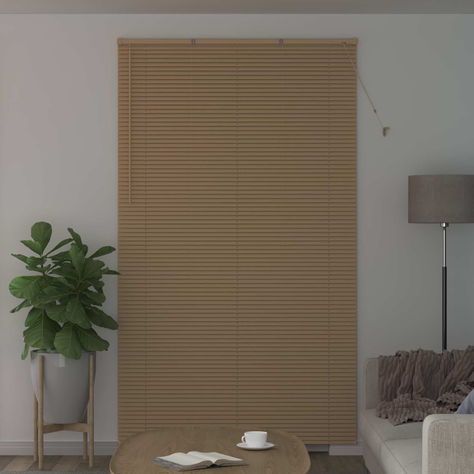Venecijanska roleta Svijetlo smeđa s uzorkom 213 x 130 cm PVC