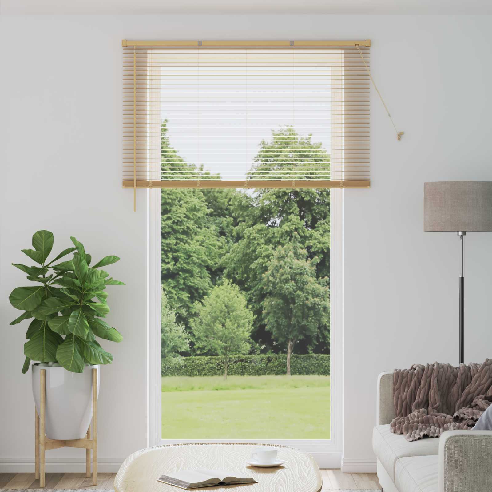 Venecijanska roleta Svijetlo smeđa s uzorkom 213 x 140 cm PVC