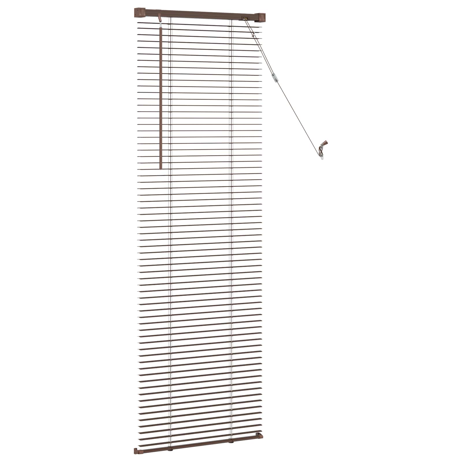 Venecijanska roleta Tamno smeđa s uzorkom 150 x 50 cm PVC