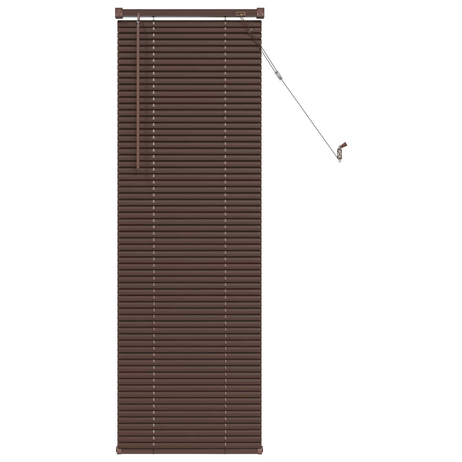 Venecijanska roleta Tamno smeđa s uzorkom 150 x 50 cm PVC