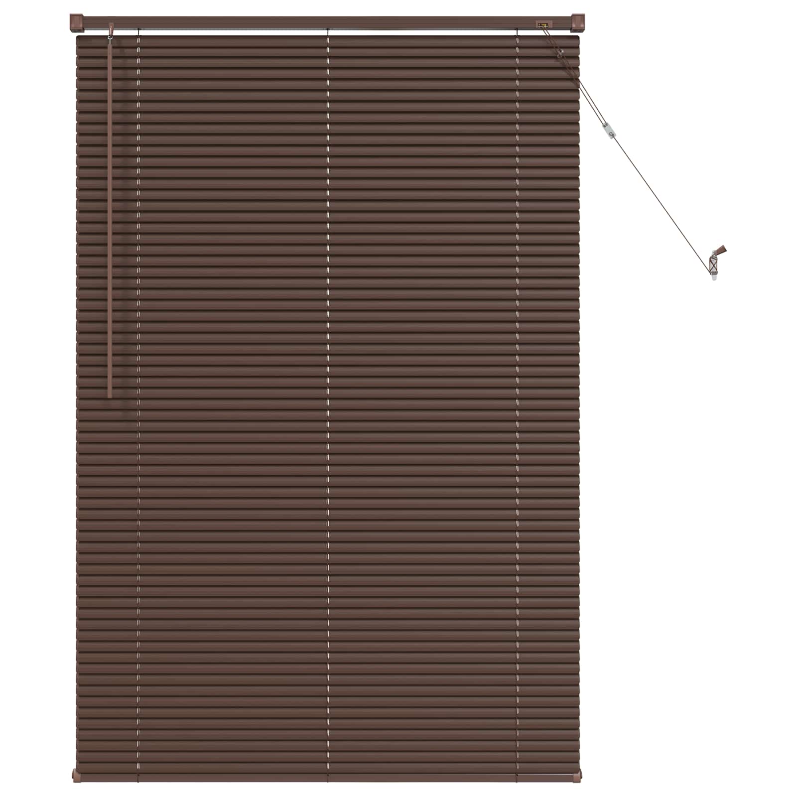 Venecijanska roleta Tamno smeđa s uzorkom 150 x 90 cm PVC