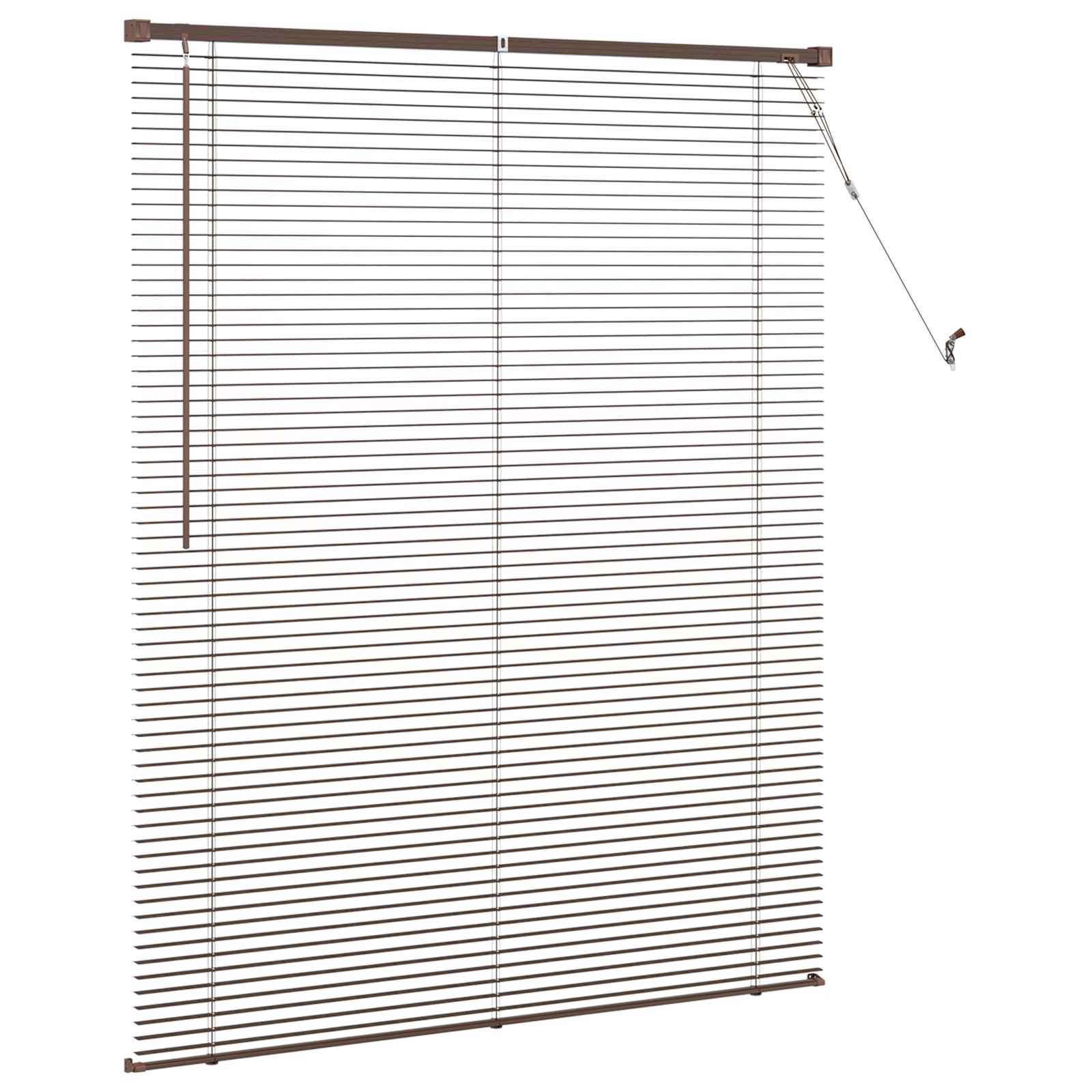 Venecijanska roleta Tamno smeđa s uzorkom 150 x 110 cm PVC