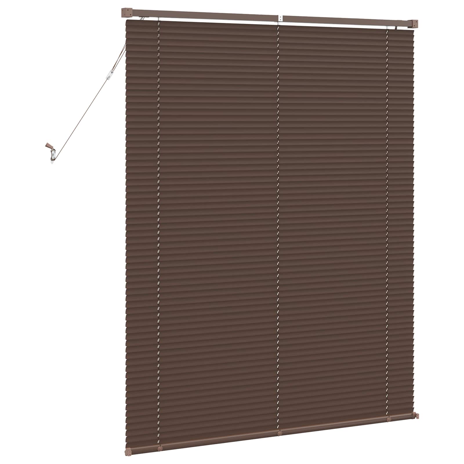 Venecijanska roleta Tamno smeđa s uzorkom 150 x 110 cm PVC