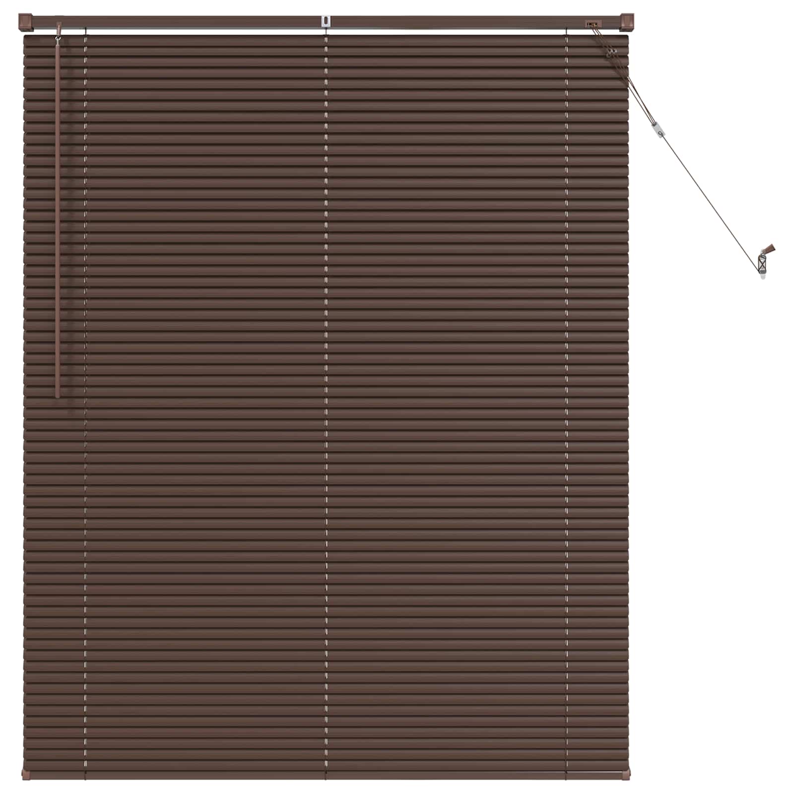 Venecijanska roleta Tamno smeđa s uzorkom 150 x 110 cm PVC