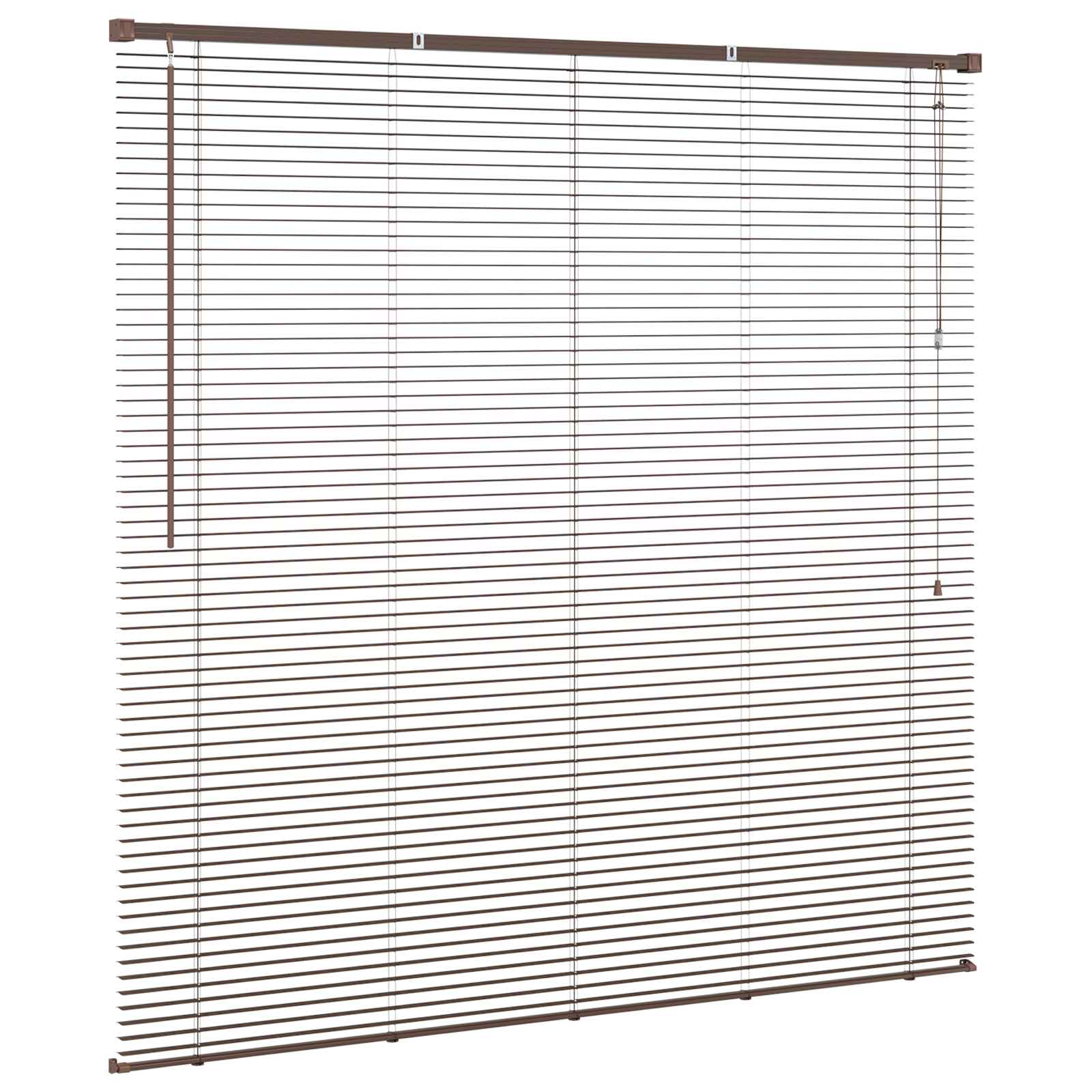 Venecijanska roleta Tamno smeđa s uzorkom 150 x 130 cm PVC