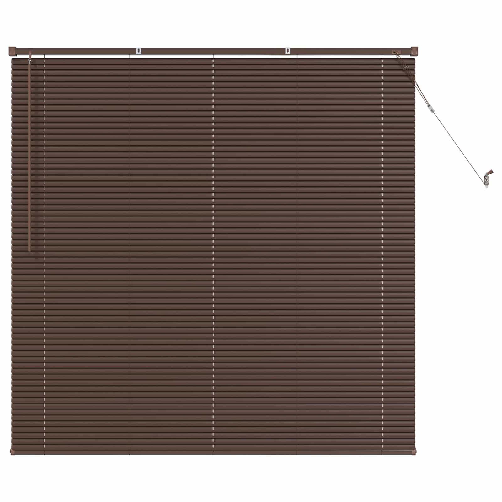 Venecijanska roleta Tamno smeđa s uzorkom 150 x 130 cm PVC