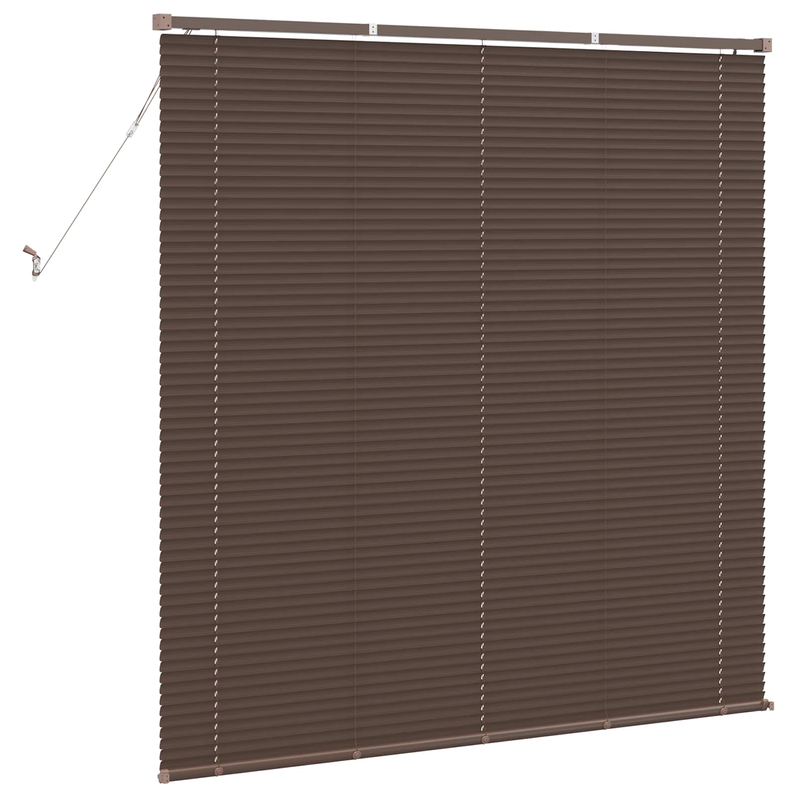 Venecijanska roleta Tamno smeđa s uzorkom 150 x 140 cm PVC