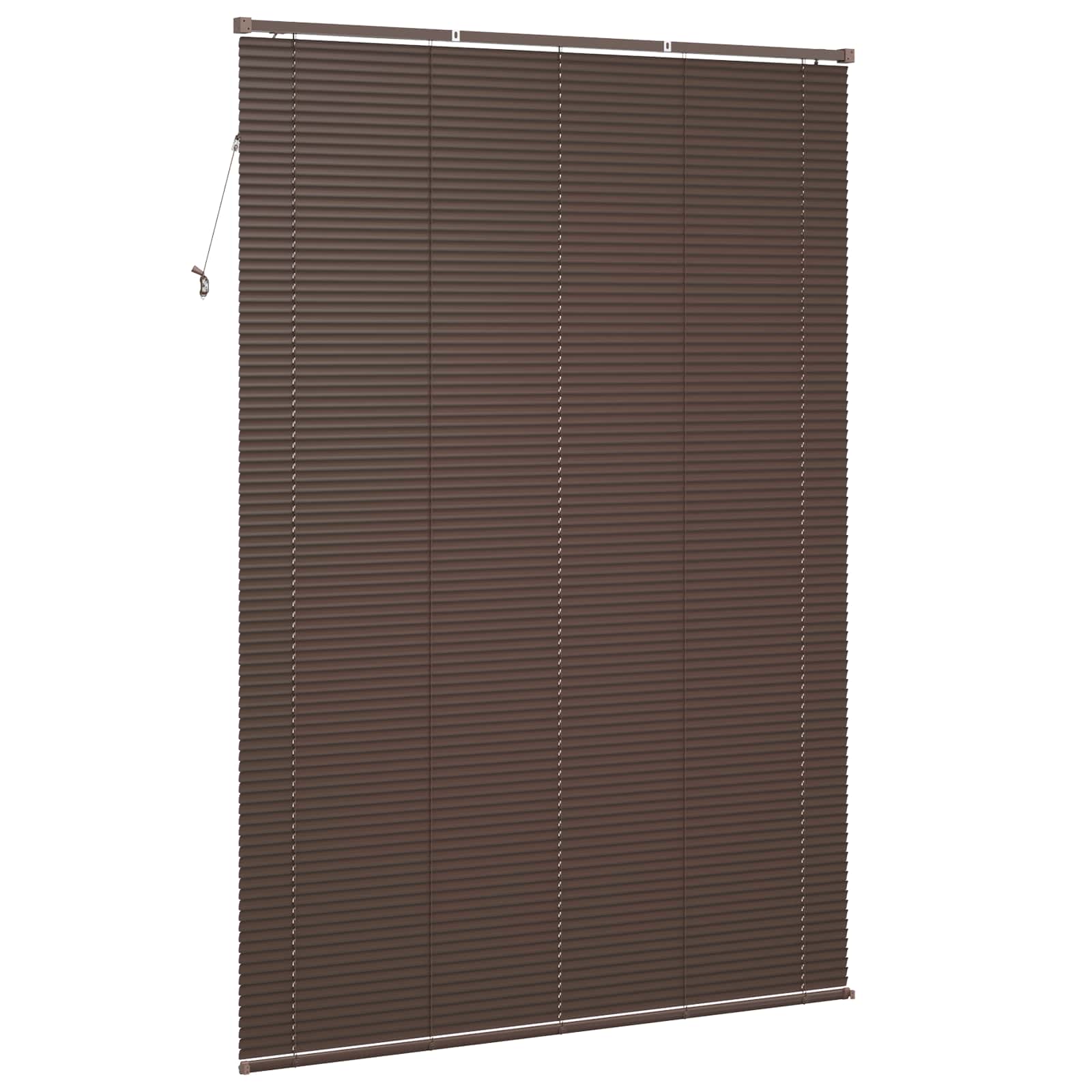 Venecijanska roleta Tamno smeđa s uzorkom 213 x 140 cm PVC