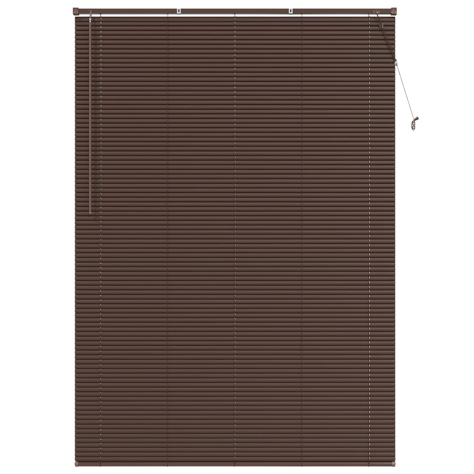 Venecijanska roleta Tamno smeđa s uzorkom 213 x 140 cm PVC