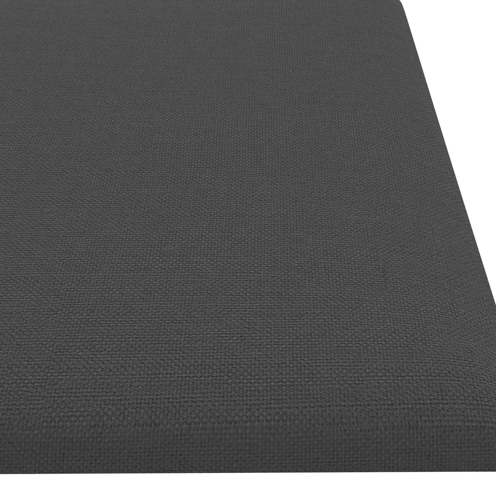 Zidna uzglavlja 12 pcs Tamno siva 60 x 15 cm tkanina