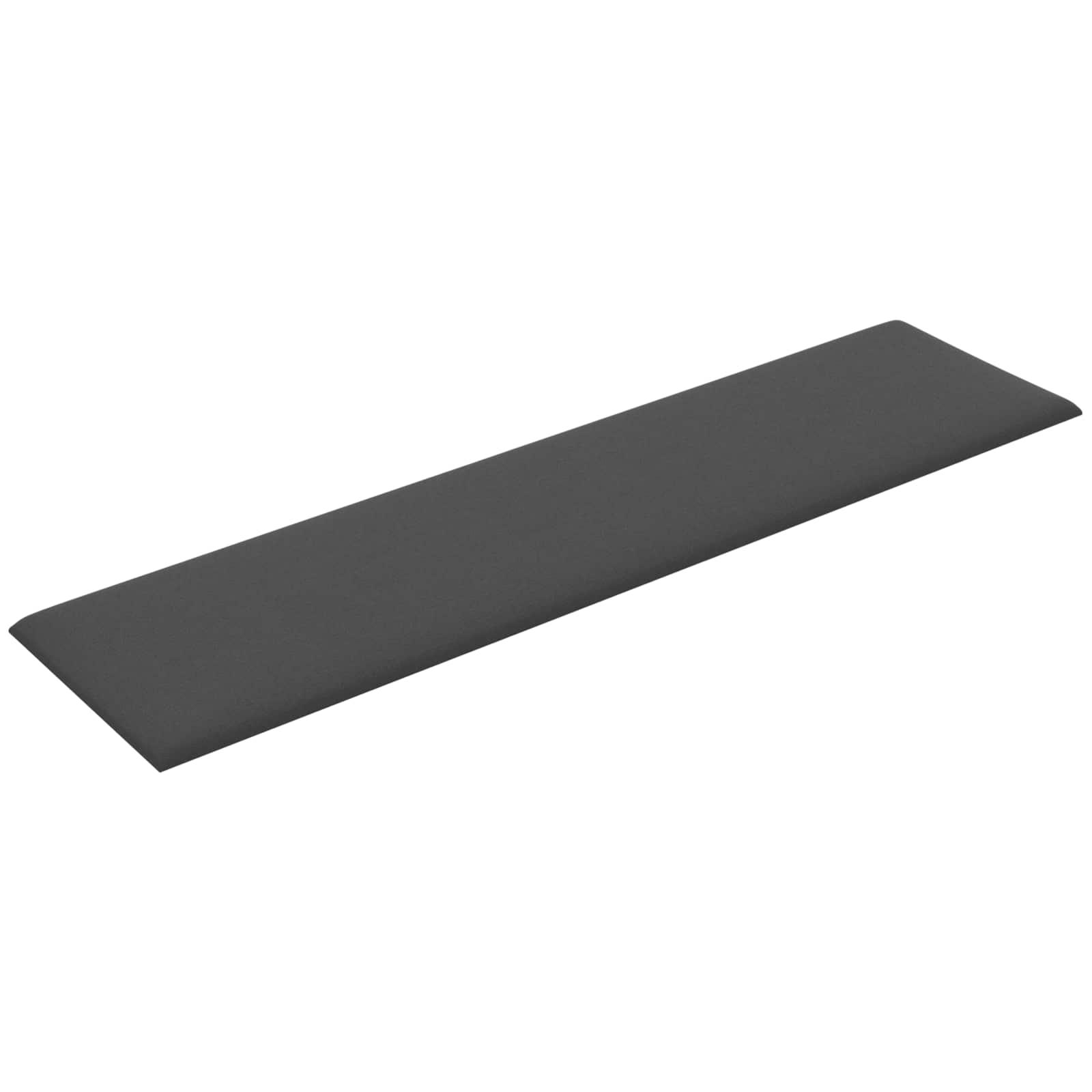 Zidna uzglavlja 12 pcs Tamno siva 60 x 15 cm tkanina