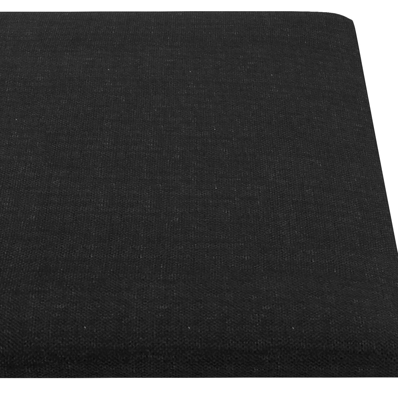 Zidna uzglavlja 12 pcs Crna 60 x 30 cm tkanina