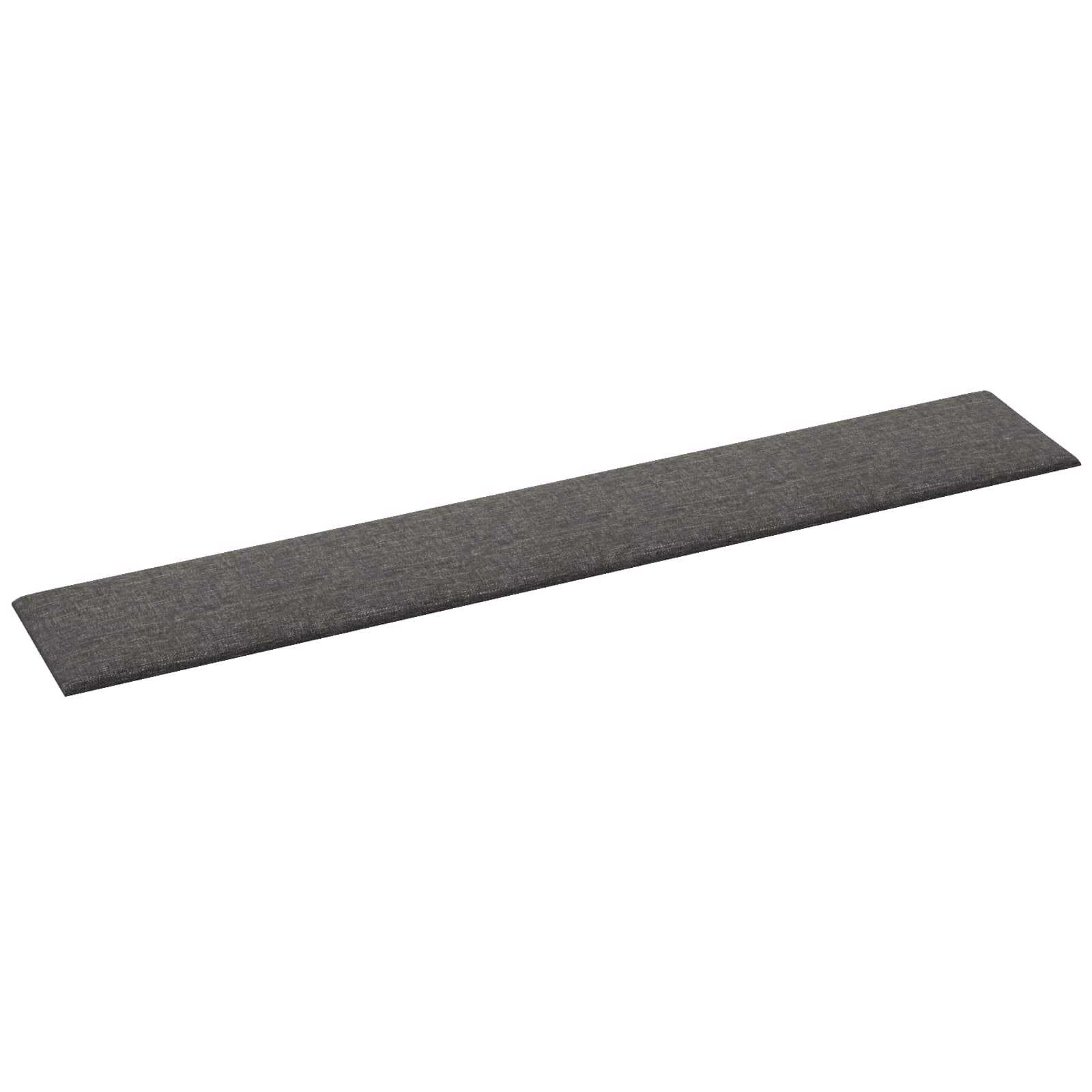 Zidna uzglavlja 12 pcs Tamno siva 90 x 15 cm tkanina