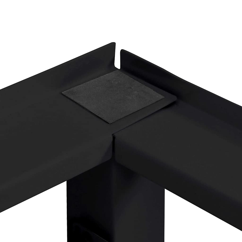 Pedestal za perilicu rublja 2 pcs Crna 124,5 x 61,5 x 32,5 cm