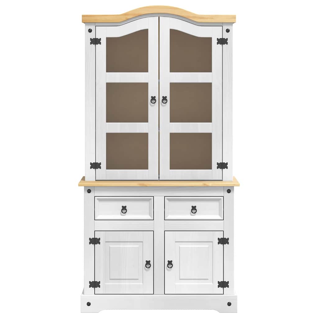 Kreveta Corona Bijelo 100 x 48,5 x 179 cm Čvrsto borovo drvo