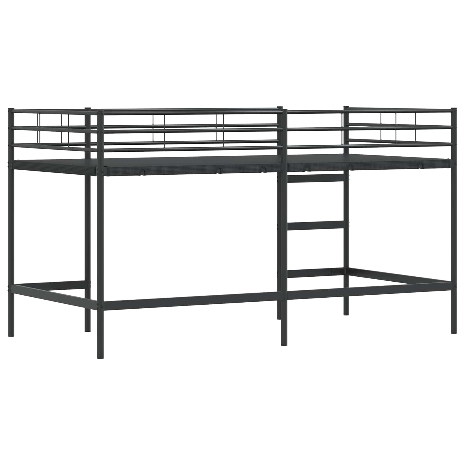 Okvir Krevet za Dječji Loft Crna 99,5 x 200 cm Čelik