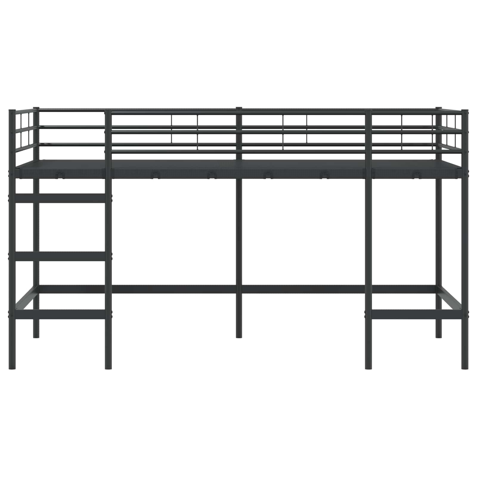 Okvir Krevet za Dječji Loft Crna 107 x 200 cm Čelik