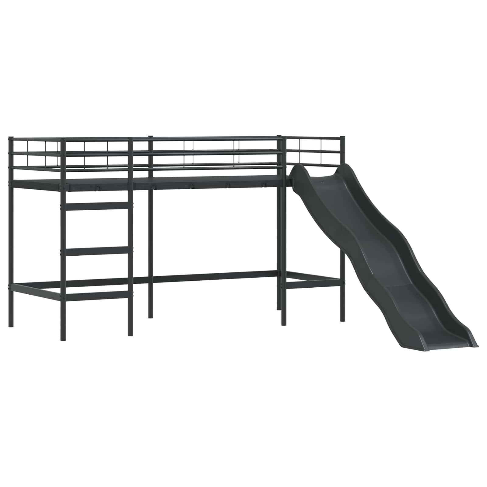 Okvir Krevet za Dječji Loft Crna i Plava 75 x 190 cm Metal