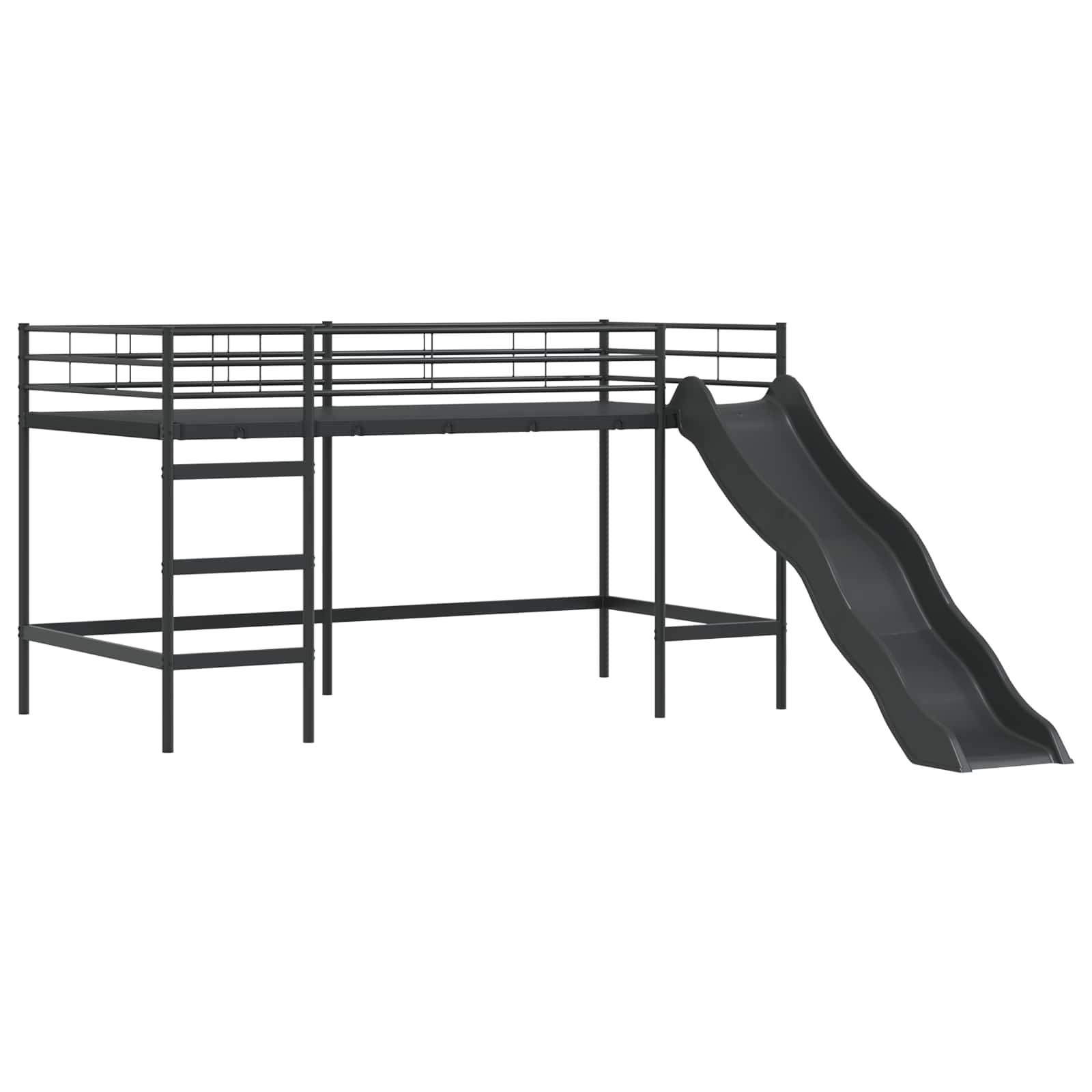 Okvir Krevet za Dječji Loft Crna i Plava 107 x 200 cm Metal