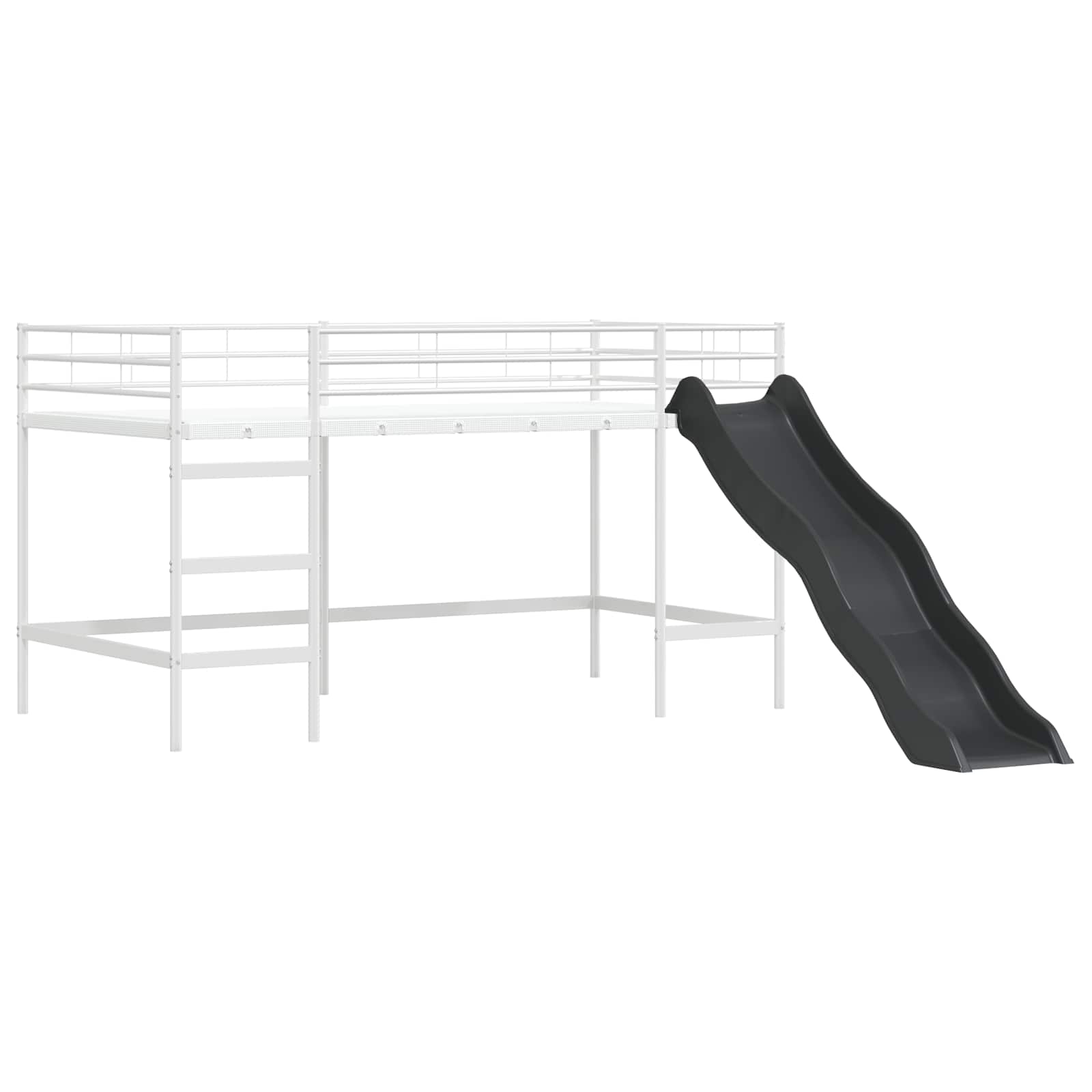 Okvir Krevet za Dječji Loft Bijela i Plava 107 x 200 cm Metal