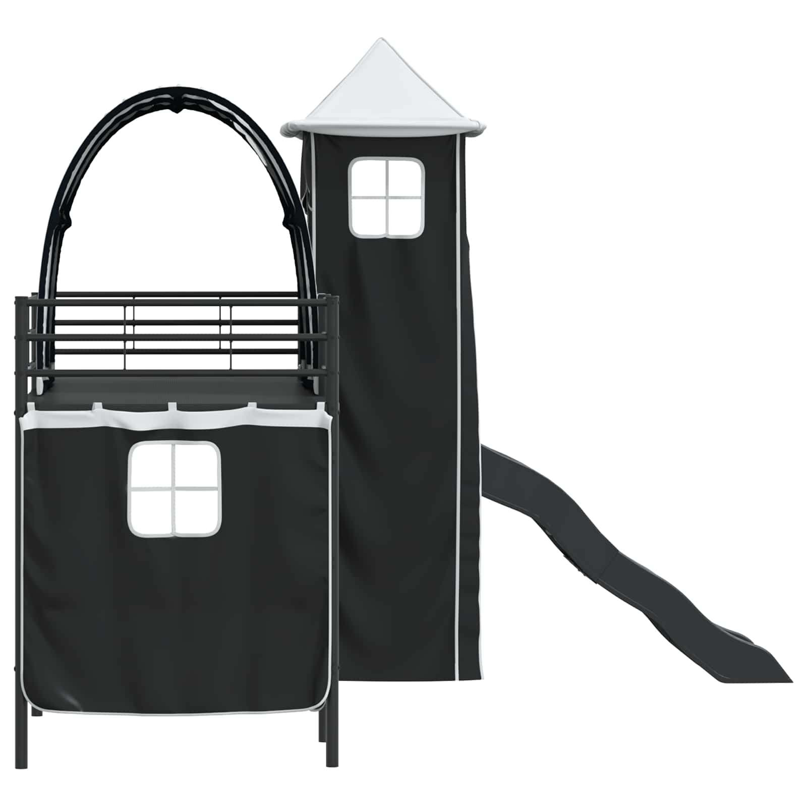 Okvir Krevet za Dječji Loft Crna 90 x 190 cm Metal