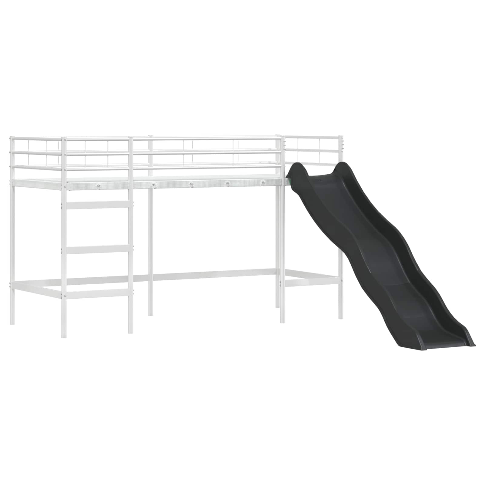 Okvir Krevet za Dječji Loft Bijela i Plava 100 x 190 cm Metal