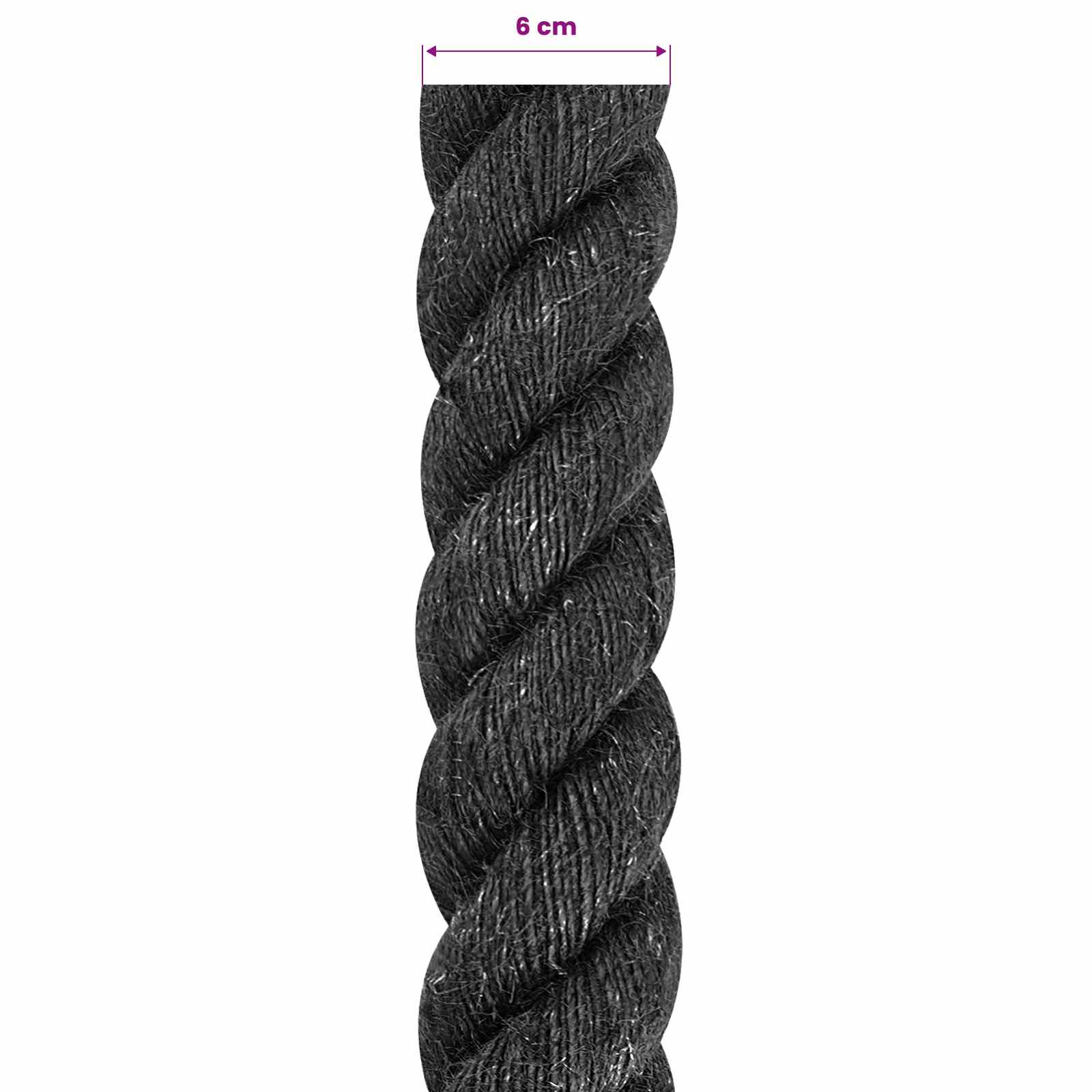 Uže od jute 60 Crna 100% Juta Tossa