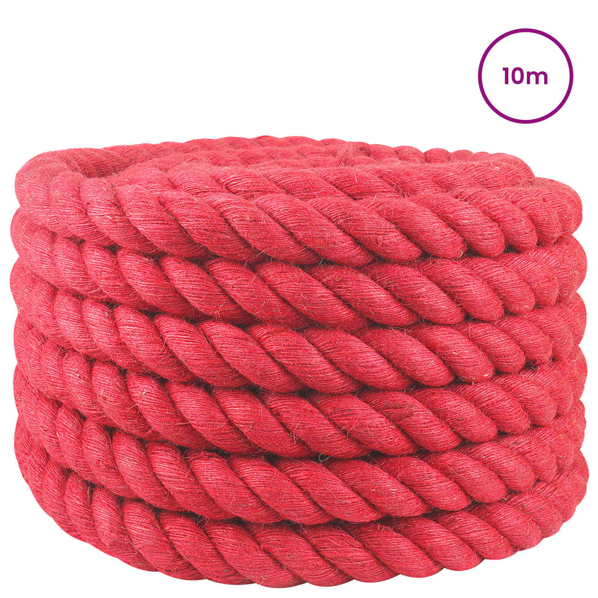 Uže od jute 36 mm Crvena 100% Juta Tossa