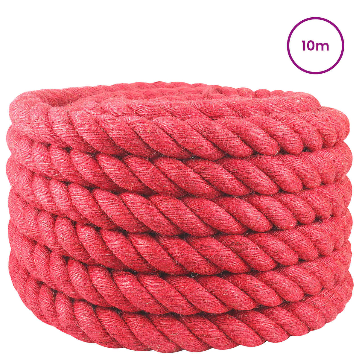 Uže od jute 40 mm Crvena 100% Juta Tossa